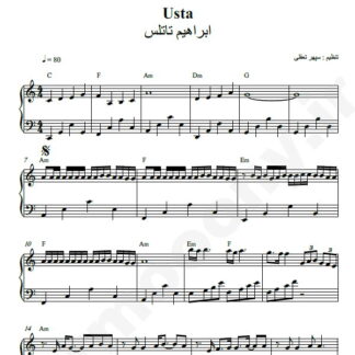 نت پیانو usta ابراهیم تاتلیس