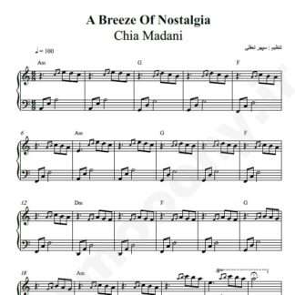 نت پیانو A Breeze Of Nostalgia chia madani
