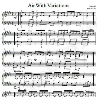 نت پیانو Air With Variations HWV-430 هندل