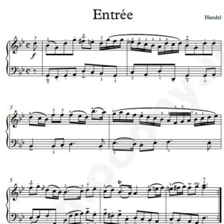 نت پیانو Entree هندل