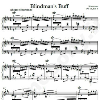 نت پیانو Blindmans Buff Op.15 No.3 شومن