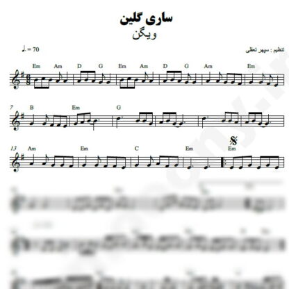 نت کیبورد ساری گلین ویگن
