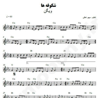 نت کیبورد شکوفه ها ویگن