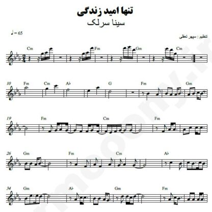 نت کیبورد تنها امید زندگی سینا سرلک