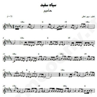 نت کیبورد سیا سفید حامیم
