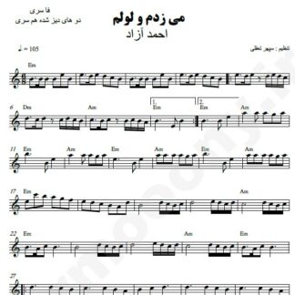نت کیبورد می زدم و لولم احمد آزاد