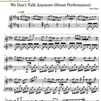 نت پیانو We Dont talk Anymore