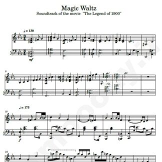 نت پیانو magic waltz
