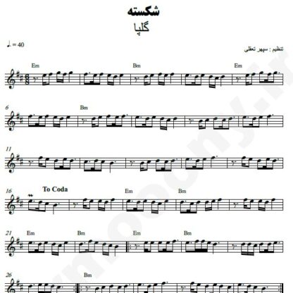 نت کیبورد شکسته گلپا