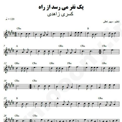 نت کیبورد یک نفر میرسد از راه کسری زاهدی