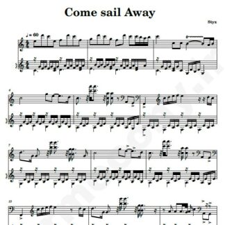 نت پیانو come sail away
