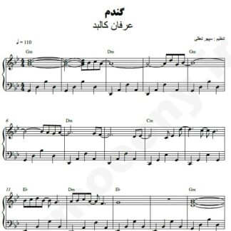 نت پیانو گندم عرفان کالبد