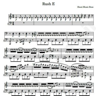 نت پیانو Rush E