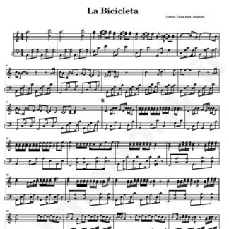 نت پیانو La Bicicleta