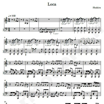 نت پیانو loca