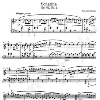 نت پیانو Op.55 No.1 Friedrich Kuhlau