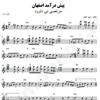 نت کیبورد پیش درآمد اصفهان مرتضی نی داوود