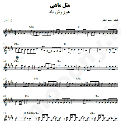 نت کیبورد مثل ماهی هوروش بند