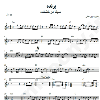 نت کیبورد پرنده سینا درخشنده