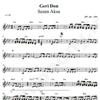 نت کیبورد geri don sezen aksu