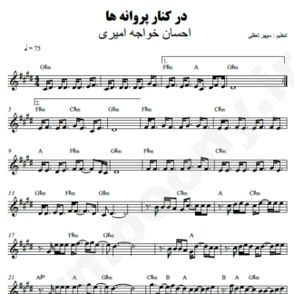  نت کیبورد در کنار پروانه ها احسان خواجه امیری