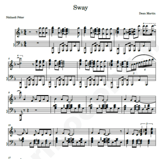 نت پیانو sway