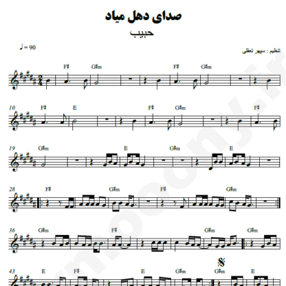 نت کیبورد دهل حبیب