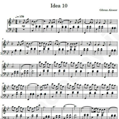نت پیانو idea 10