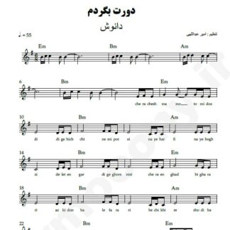 نت کیبورد دورت بگردم دانوش