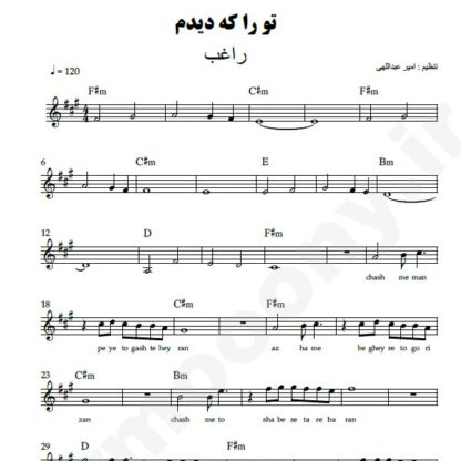 نت کیبورد تو را که دیدم راغب