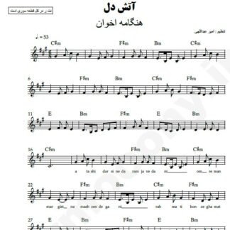 نت کیبورد آتش دل هنگامه اخوان