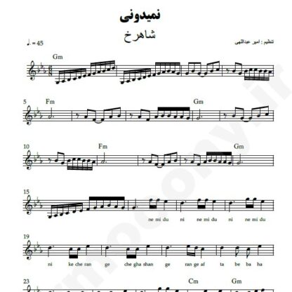 نت کیبورد نمیدونی شاهرخ