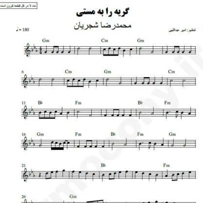 نت کیبورد گریه را به مستی محمدرضا شجریان