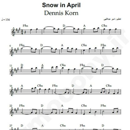 نت کیبورد snow in april dennis korn