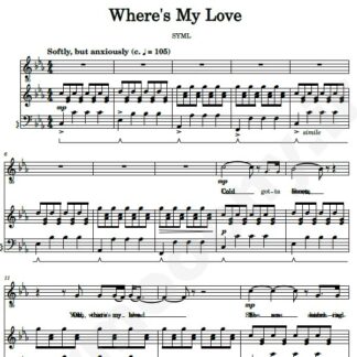 نت پیانو Wheres My Love SYML
