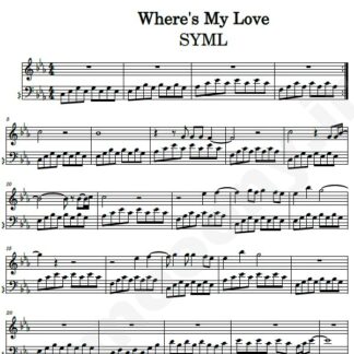 نت پیانو Wheres My Love SYML