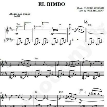 نت پیانو el bimbo