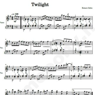 نت پیانو twilight