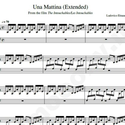 نت پیانو una mattina
