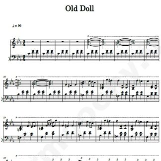 نت پیانو old doll