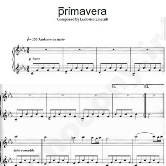 نت پیانو primavera