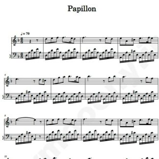 نت پیانو papillon