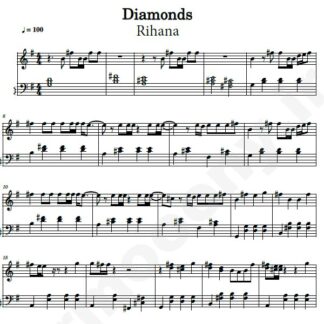 نت پیانو diamonds