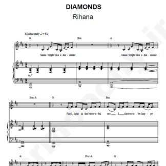 نت پیانو diamonds