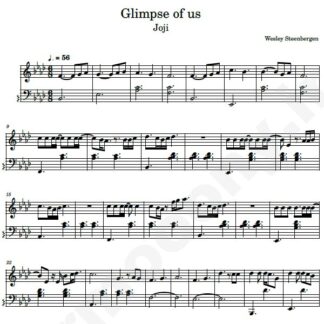 نت پیانو glimpse of us