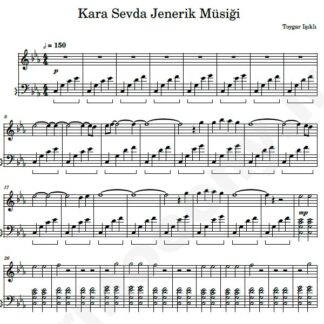 نت پیانو kara sevda