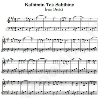 نت پیانو Kalbimin Tek Sahibine