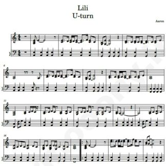 نت پیانو lili aaron