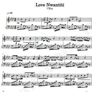 نت پیانو love nwantiti