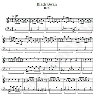نت پیانو black swan